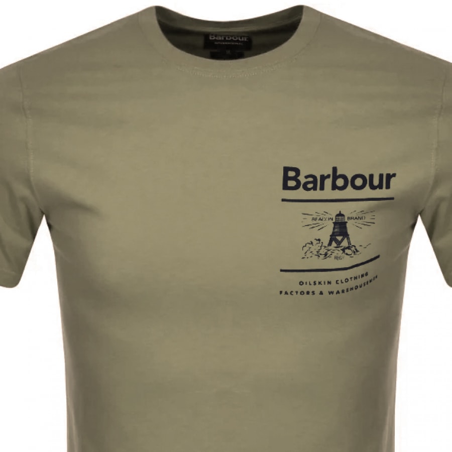 Alternative Image for ProductBarbour Chanonry T Shirt Green2